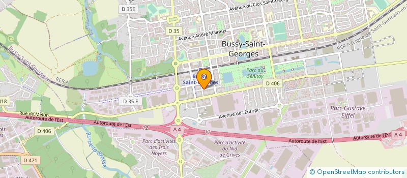 localisation de l'entreprise ARTUYA à BUSSY-SAINT-GEORGES