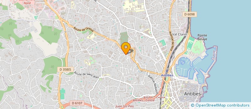 localisation de l'entreprise ARTVAL à ANTIBES
