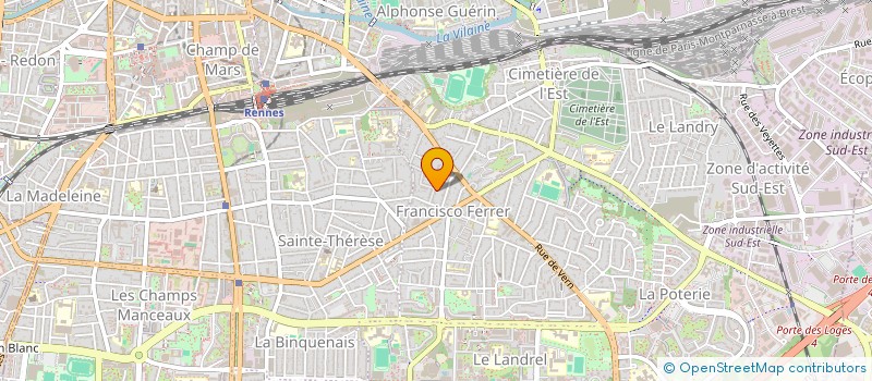 localisation de l'entreprise ARTVERRE & SPACE à RENNES