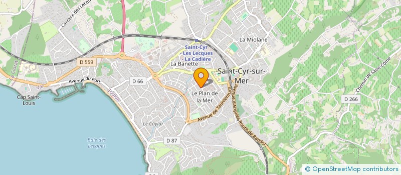 localisation de l'entreprise ARTWORK-PCB à SAINT-CYR-SUR-MER
