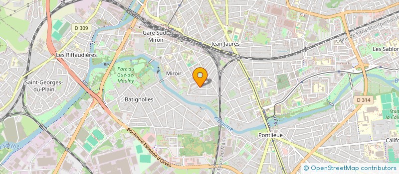 localisation de l'entreprise ARTY CO.  LE MANS