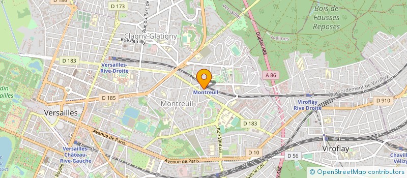 localisation de l'entreprise ARTY CREATION à VERSAILLES