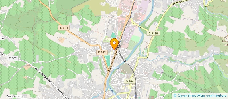 localisation de l'entreprise ARTY LOUSTICS  LIMOUX