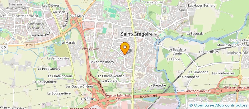 localisation de l'entreprise ARTY SOF  SAINT-GREGOIRE