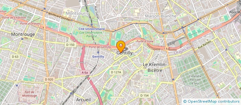 localisation de l'entreprise ARTYBI à GENTILLY