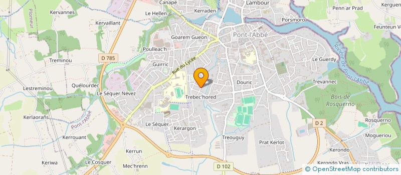 localisation de l'entreprise ARTYLOG à PONT-L'ABBE
