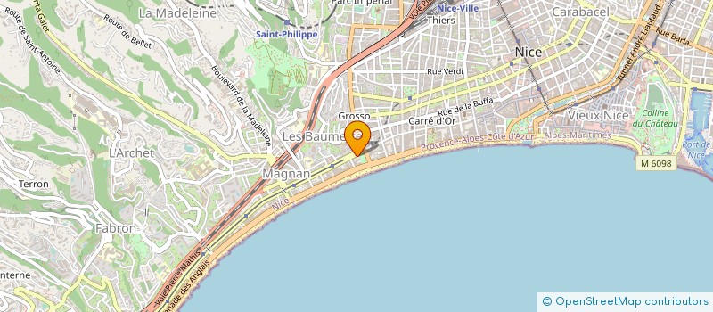 localisation de l'entreprise ARTYZANAL à NICE