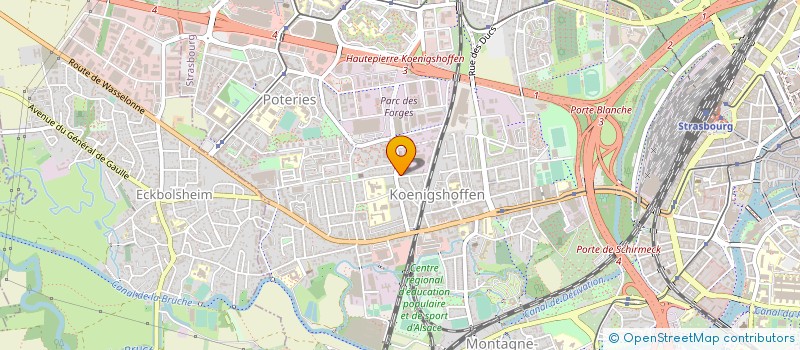 localisation de l'entreprise ARTZ à STRASBOURG