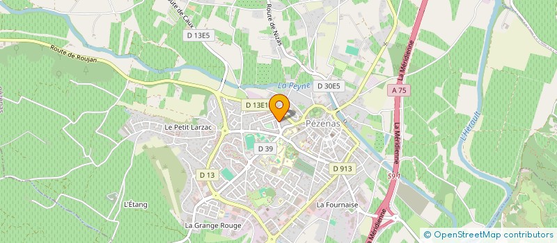 localisation de l'entreprise ARTZEBRE à PEZENAS