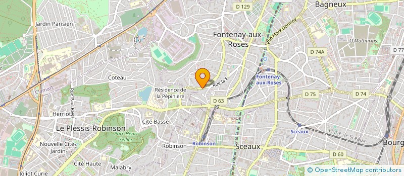 localisation de l'entreprise ARUDY à FONTENAY-AUX-ROSES