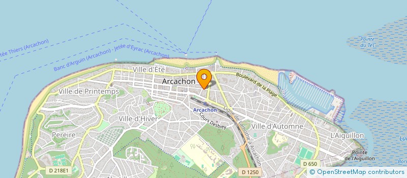 localisation de l'entreprise ARUKAVET  ARCACHON