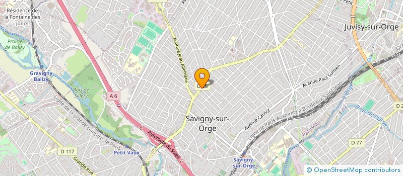 localisation de l'entreprise ARUL*BASCAR à SAVIGNY-SUR-ORGE