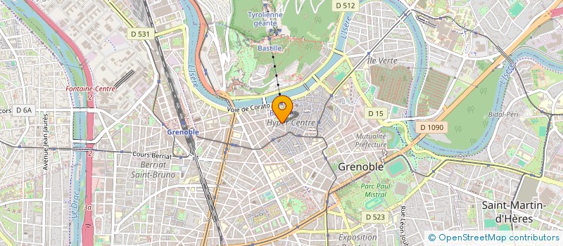 localisation de l'entreprise ARUM à GRENOBLE