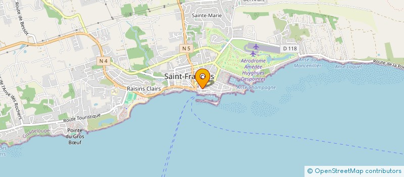 localisation de l'entreprise ARUM à SAINT-FRANCOIS