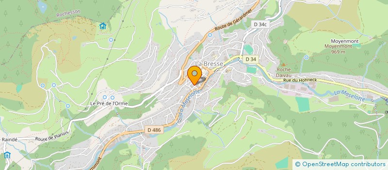 localisation de l'entreprise ARUM DE FLEURS à LA BRESSE