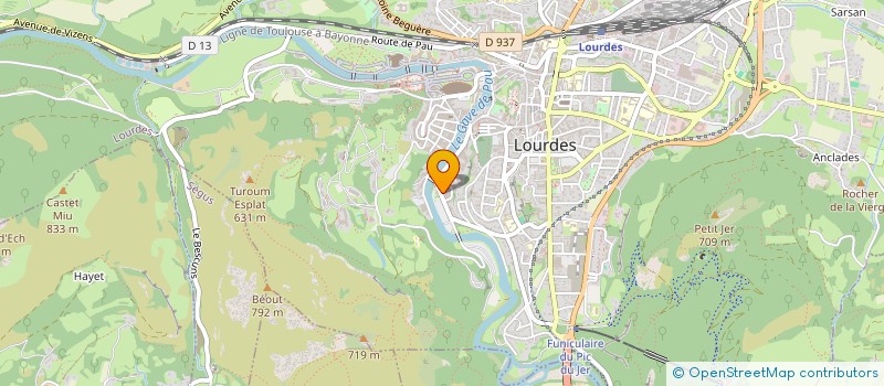 localisation de l'entreprise ARUMS D'ZILES  LOURDES