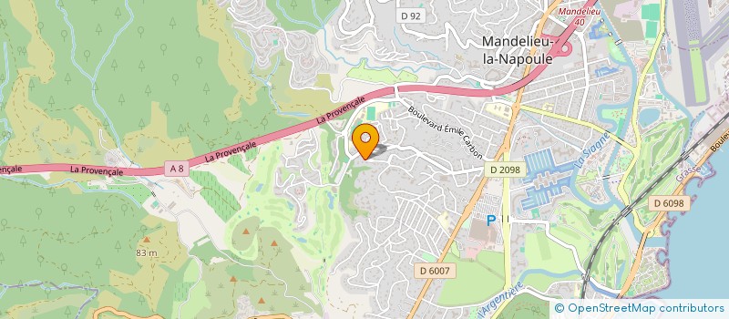 localisation de l'entreprise ARUMS JARDINS  MANDELIEU-LA-NAPOULE