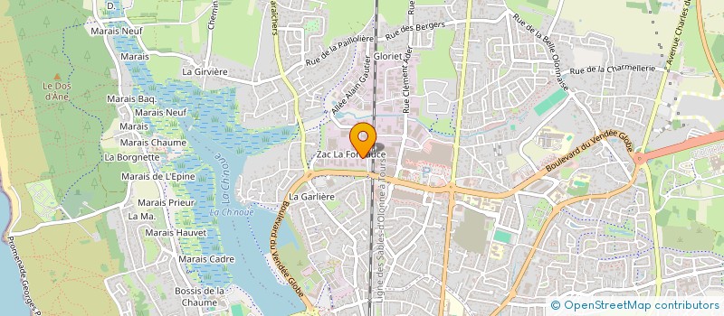 localisation de l'entreprise ARUNDEL ASSURANCES COURTAGE  LES SABLES D'OLONNE