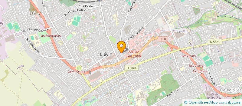 localisation de l'entreprise ARUNIX à LIEVIN