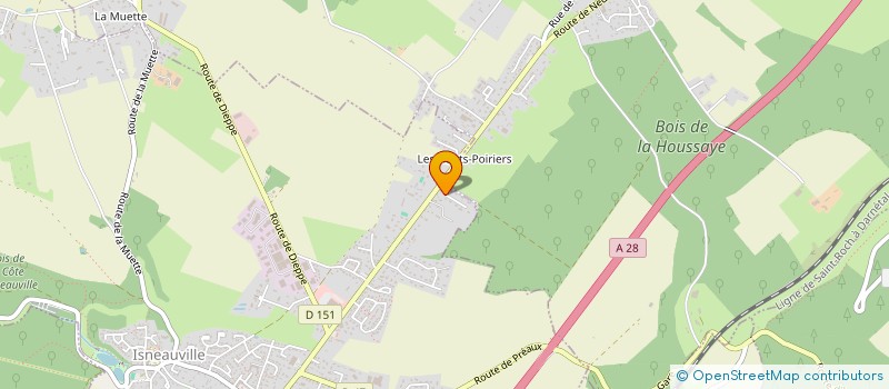 localisation de l'entreprise ARUSHA  ISNEAUVILLE