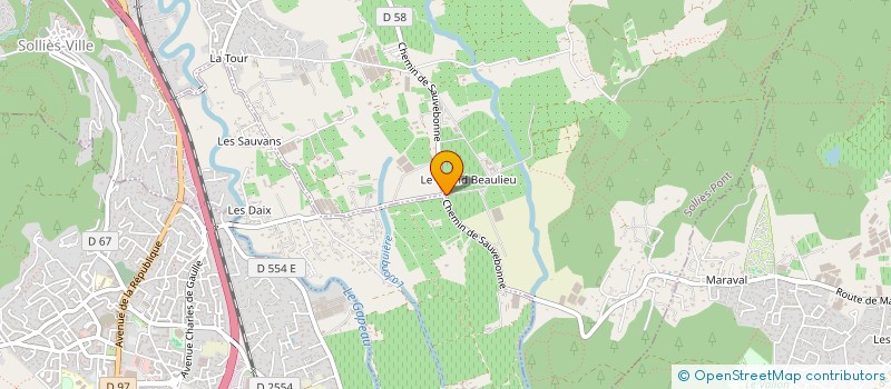 localisation de l'entreprise ARUSMSTAR  SOLLIES-PONT