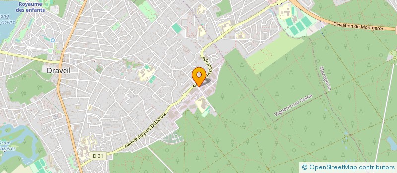 localisation de l'entreprise ARV à DRAVEIL