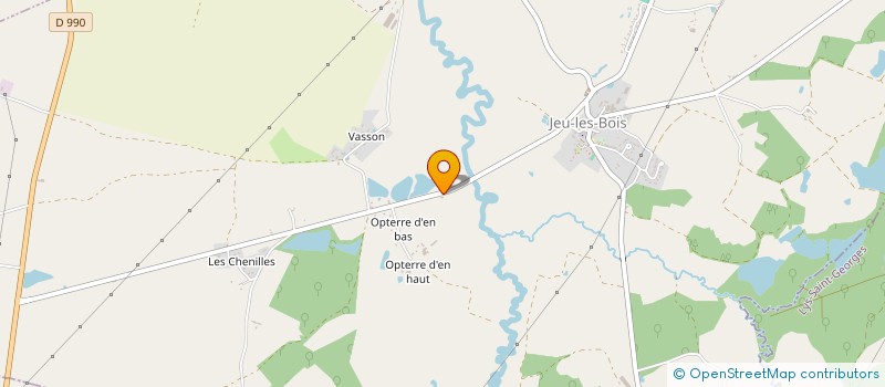 localisation de l'entreprise ARV AUTO 36 à JEU-LES-BOIS