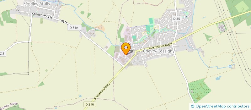 localisation de l'entreprise ARV GROUPE  CHEVRY-COSSIGNY