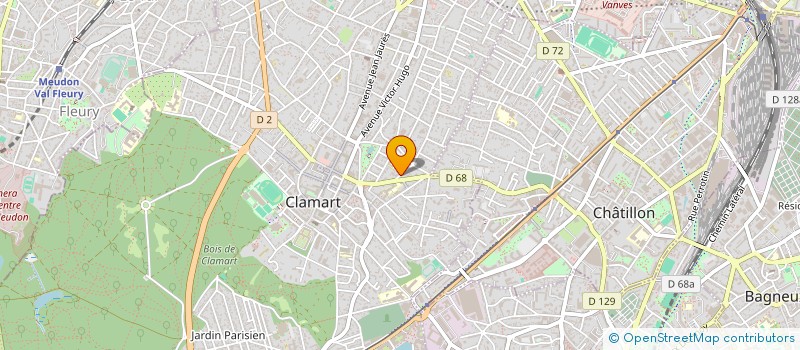 localisation de l'entreprise ARV2M à CLAMART
