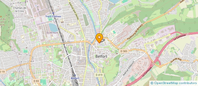 localisation de l'entreprise ARVAI à BELFORT