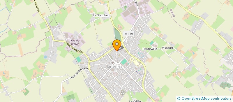 localisation de l'entreprise ARVAL à LINSELLES