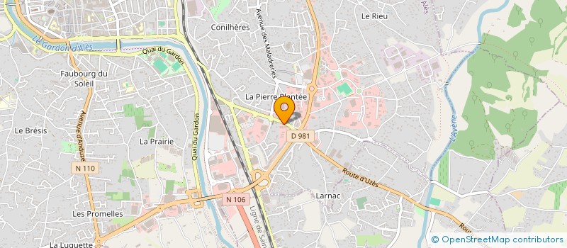 localisation de l'entreprise ARVAL  ALES