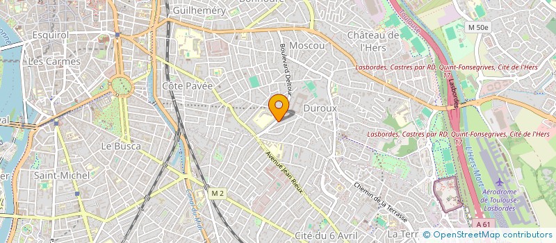 localisation de l'entreprise ARVAL à TOULOUSE