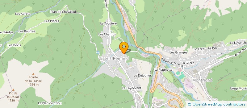 localisation de l'entreprise ARVAMA  ESSERT-ROMAND