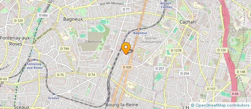 localisation de l'entreprise ARVANIS STUDIO UNO à BAGNEUX