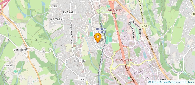 localisation de l'entreprise ARVANYEA  DARDILLY