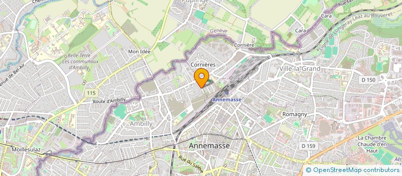 localisation de l'entreprise ARVAUTO à AMBILLY