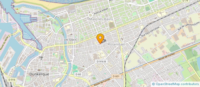 localisation de l'entreprise ARVE à DUNKERQUE