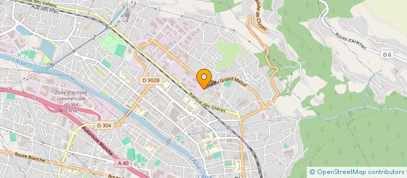 localisation de l'entreprise ARVE CONCEPT à CLUSES