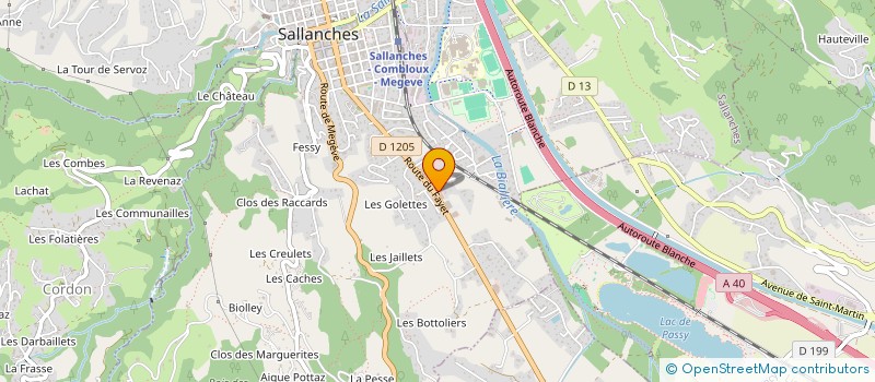 localisation de l'entreprise ARVE DISTRIBUTION à SALLANCHES