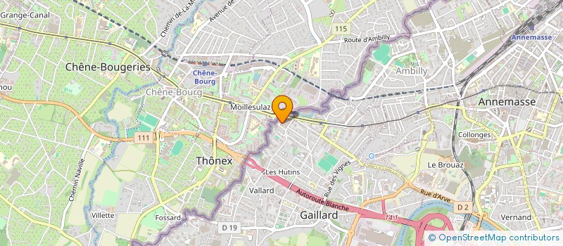 localisation de l'entreprise ARVE ETREMBIERES à GAILLARD