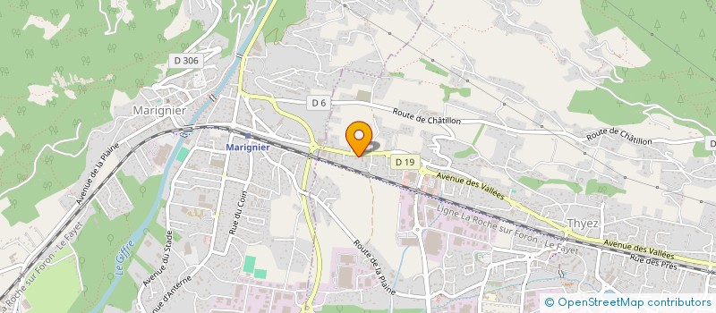 localisation de l'entreprise ARVE GIFFRE CONTROLE TECHNIQUE  SAINT-JEOIRE