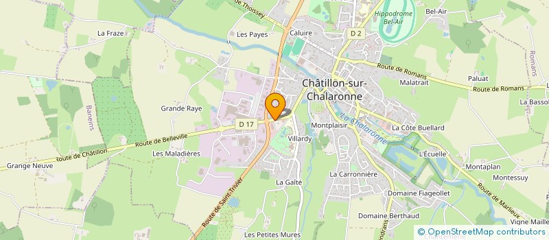 localisation de l'entreprise ARVE LOTISSEMENTS à CHATILLON-SUR-CHALARONNE