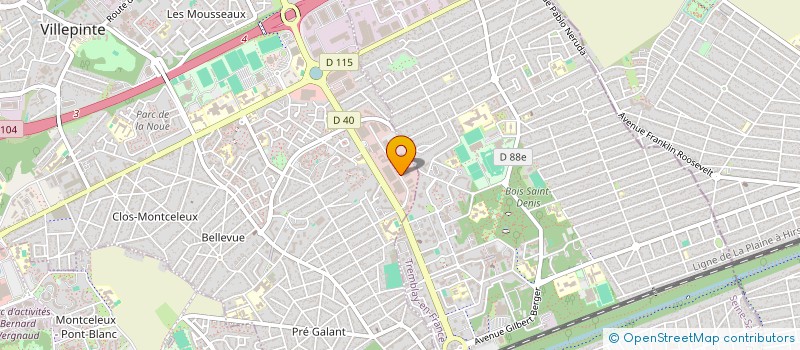 localisation de l'entreprise ARVEESIO SAS à VILLEPINTE