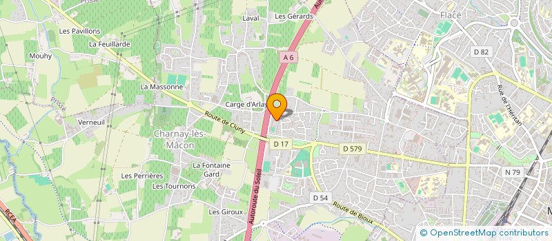 localisation de l'entreprise ARVEJ MACONNAIS VAL LAMARTINIEN à CHARNAY-LES-MACON
