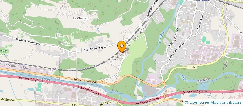 localisation de l'entreprise ARVELEC SA à MARIGNIER