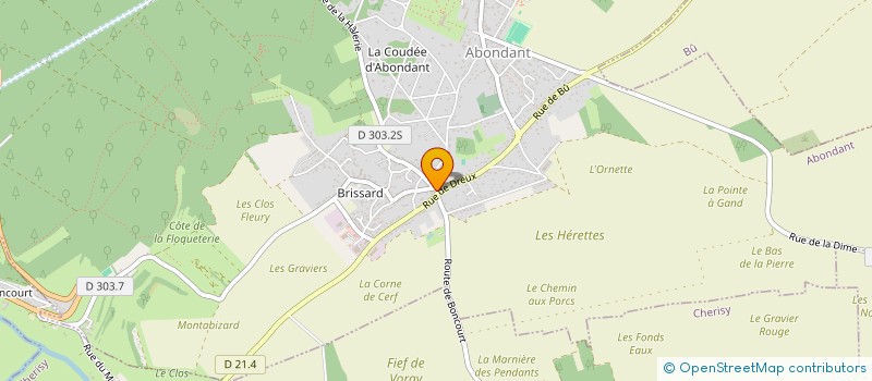 localisation de l'entreprise ARVENES à ABONDANT