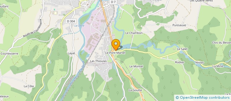 localisation de l'entreprise ARVENSIS à COURPIERE