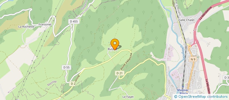 localisation de l'entreprise ARVERN'ENERGIES à MASSIAC