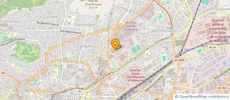 localisation de l'entreprise ARVERNE AUTO CONTROLE  CLERMONT-FERRAND